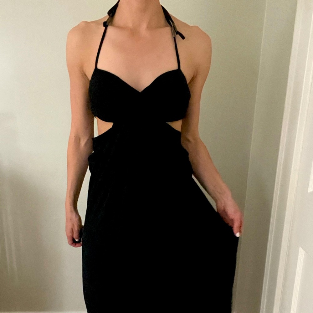 6 Shore Road Black Cut out dress
